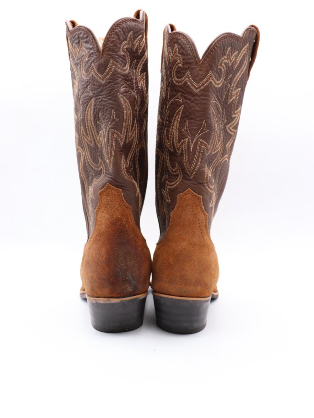 Twisted X Brown Suede Leather Western Boots Women's Size 8.5 B Cowgirl Pull On - Picture 5 of 9